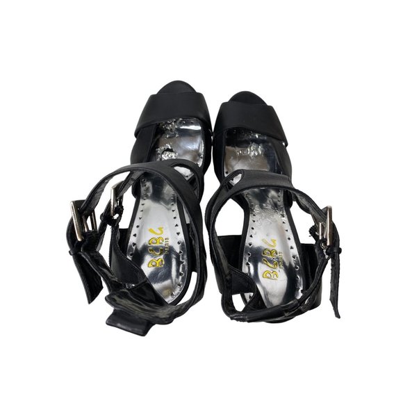 BCBG Black Double Ankle Strap 5.5” Platform Stiletto Size 8 - Picture 15 of 16